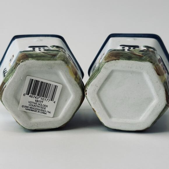 Waxcessories Votive Holder Countryside Collection set of 2, Lighthouse, Sea, VTG - Picture 9 of 11